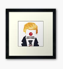 Elect A Clown Expect A Circus Framed Print