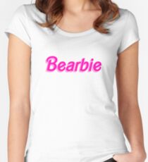 Bearbie Parody - Cool Barbie Parody Traveler Sticker T-Shirt Pillow Women's Fitted Scoop T-Shirt