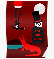 Live and let inspiriertes Design sterben Poster