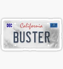 License Plate - BUSTER Sticker