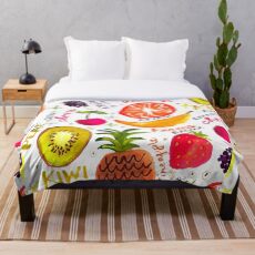 Veggies Party Throw Blanket