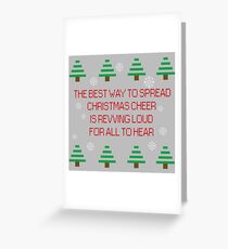 Spreading Xmas cheer Greeting Card