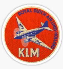 Vintage KLM Dutch Airlines Sticker