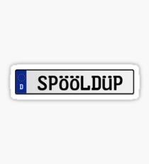 Euro Plate - SPOOLDUP Sticker