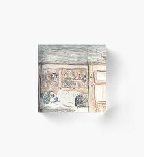 Robert Asleep on the Venice-Simplon Orient Express Acrylic Block
