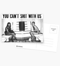 You can't shit with us Postcards