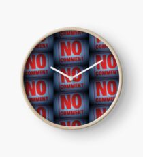 Tony DuPuis "No Comment" Clock