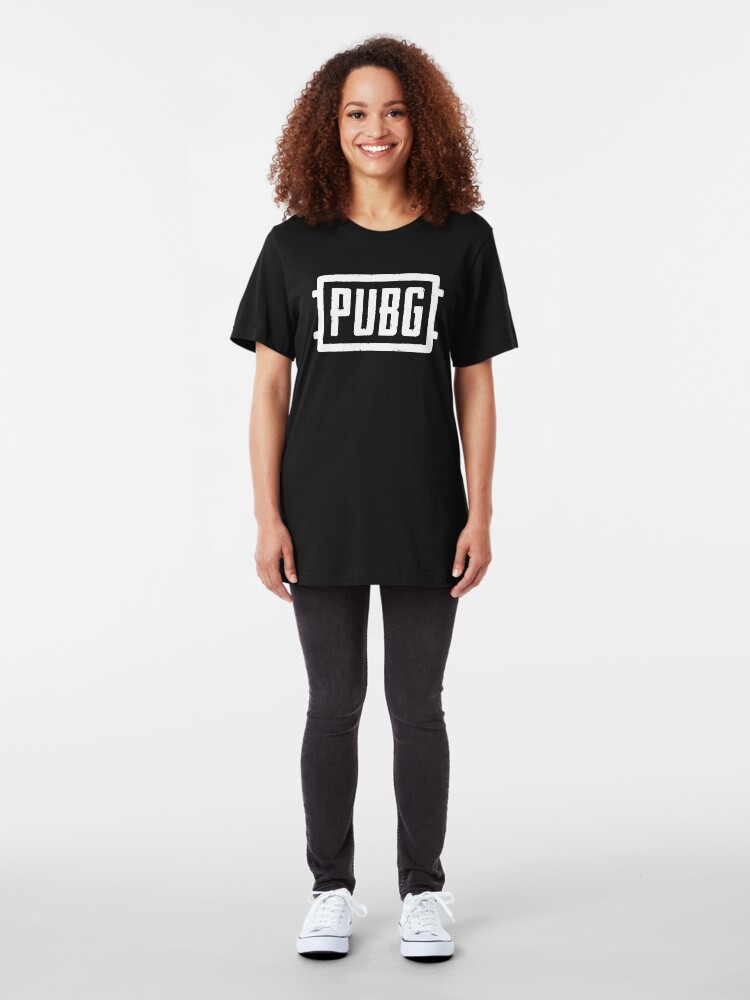 Alternate view of PlayerUnknown's Battlegrounds - PUBG - White Slim Fit T-Shirt