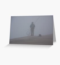 The foggy fisherman Greeting Card