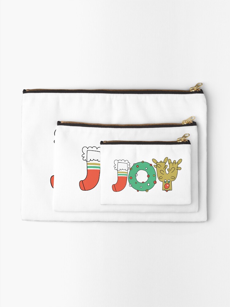 Alternate view of JOY of Christmas Zipper Pouch