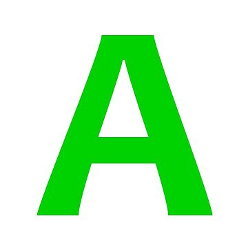 Green color Letter B Sticker for Sale by WECreations