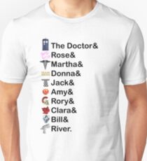 Doctor Who Names Unisex T-Shirt