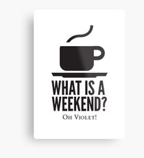 Weekend in Downton Abbey Metal Print