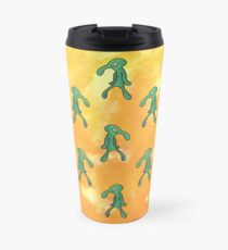Fett und dreist (gelb) Thermosbecher
