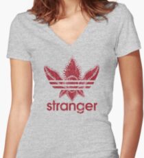 Stranger Athletic Women's Fitted V-Neck T-Shirt
