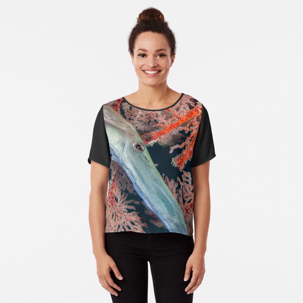 Why the long face? Chiffon Top