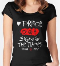 The sign o purple Women's Fitted Scoop T-Shirt