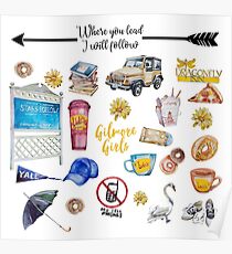 Gilmore Girls Custom Icons Poster