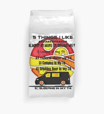 5 Things T4 Duvet Cover