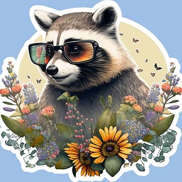 Raccoons Sticker by bigmaureen