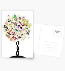 Floral tree Postcards