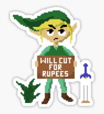 Will Cut For Rupees Sticker