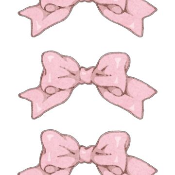 Coquette ribbon bows  Sticker for Sale by Pixiedrop