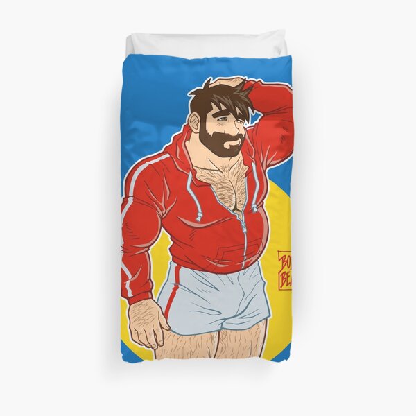 ADAM LIKES SPORTSWEAR - RED SWEATER Duvet Cover