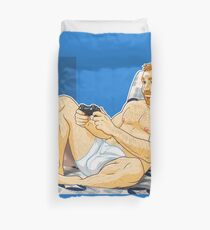 TOTO LIKES VIDEOGAMES Duvet Cover