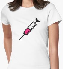 Injection syringe Women's Fitted T-Shirt
