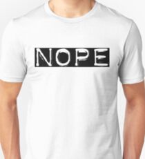 Nope - Vintage Typography Unisex T-Shirt