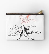 Red Dragon Above A Single Solitary Peak - Fan Art Studio Pouch