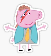 David Bowie peppa Sticker