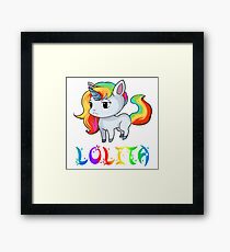 Lolita Unicorn Framed Print