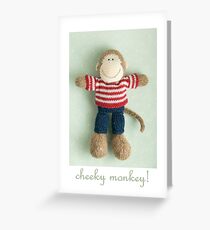 cheeky monkey Greeting Card