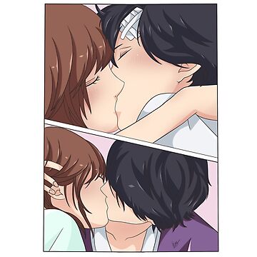 Ao Haru Ride - Futaba Yoshioka & Kou Mabuchi  Sticker for Sale by balvrz