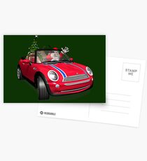 Santa Claus In Mini Postcards