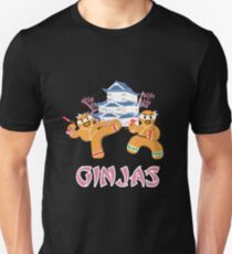 Ginjas Gingerbread Ninjas Funny Christmas Unisex T-Shirt