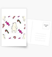 Teddie cute on white Postcards