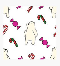 Teddie cute on white Photographic Print