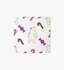 Teddie cute on white Art Board