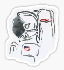 Watercolor Astronaut Sticker