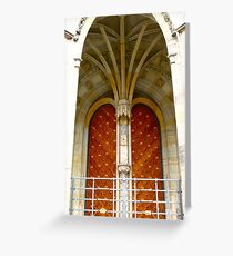 Arched entrance way, St Vitus Cathedral Greeting Card