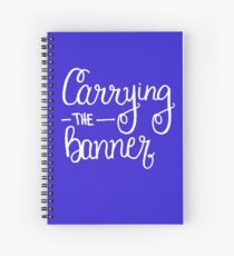 Cuaderno de espiral Llevando el Banner Royal Blue