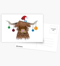Christmas Cow Postcards
