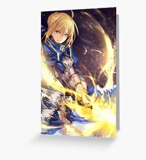 Fate Stay Night Greeting Card