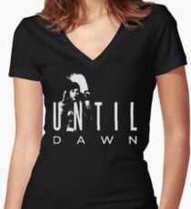 Until Dawn Advertising Women's Fitted V-Neck T-Shirt