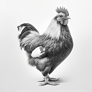 Chicken Pencil Drawing, Farmhouse Animals Sketch Stock Illustration -  Illustration of agriculture, farmland: 193489647