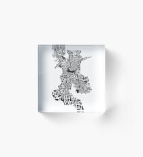 The Neighborhoods of Sacramento Acrylic Block