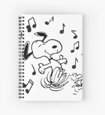dancing snoopy Spiral Notebook